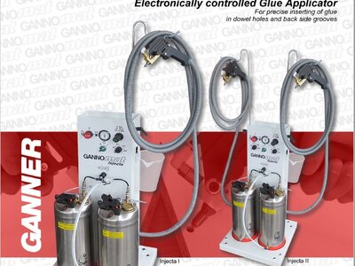 Electronically controlled glue applicator